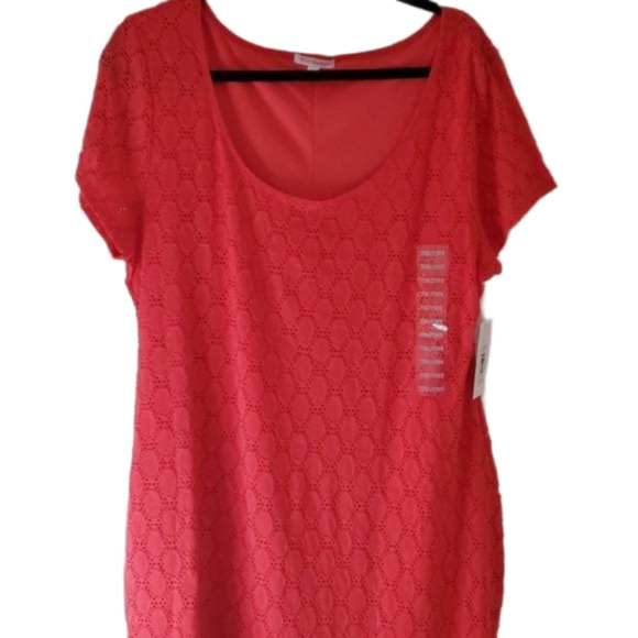 New Gorgeous Plus Size Coral Dress Size XXL - Picture 4 of 8